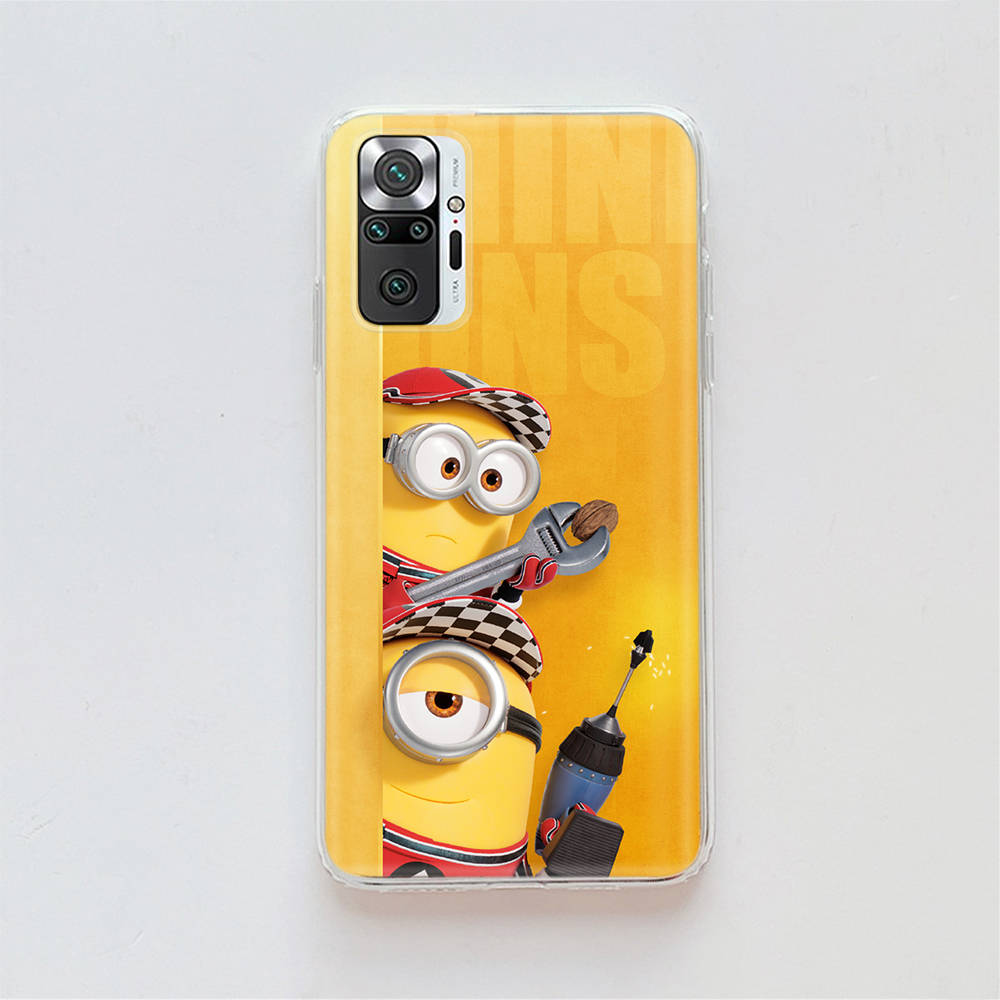 Transparent Case for Samsung A04 A14 A23 A34 A54 M23 M33 M52 M53 Realme Narzo 50 50I 50a Prime C35 C55 C30S 10 9 Pro M-80 Minions