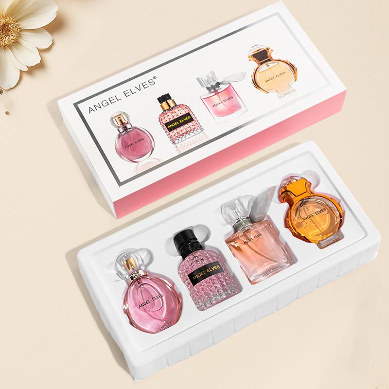 Four-piece gift box, set box, perfume lasting women s floral Muse adventure gilt Shaohua running perfume 30ML*4