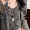 New Chinese retro smudge long necklace female niche design sweater chain hanging neck