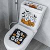 Halloween Toilet Stickers Featuring Ghost Pumpkins and Bats - Self-adhesive Festive Fun Waterproof Stickers