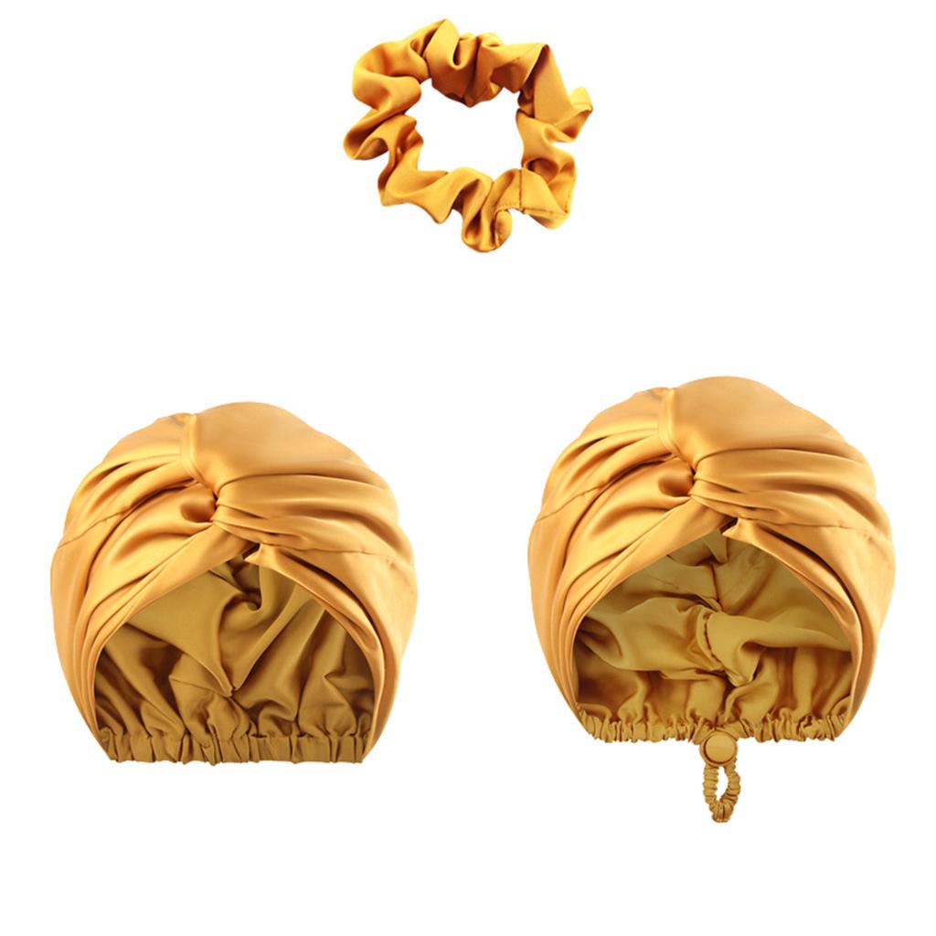 Unisex Regulowane Jednokolorowe Jedwabne Satynowe Czepki na Włosy Wysoka Elastyczność Miękki Czepek do Spania Dla Kobiet Mężczyzn