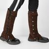 Medieval Pirate Boots Gabriel Sudes Boot Covers Renaissance Gaiters Shoe Covers for Halloween Cosplay Party Stage Props