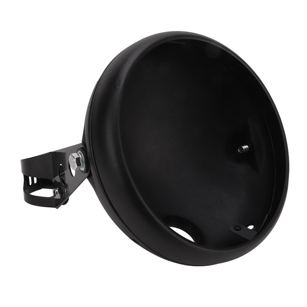7in Motorcycle Headlight Housing Universal Bucket Mount for LED Headlamp 38‑51mm Fork Tubes