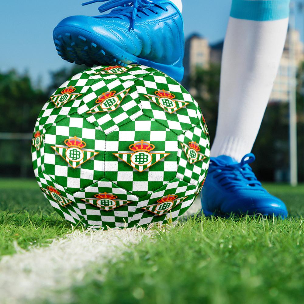 Football Betis Crest Design Size 5 Soccer Balls, Anti-Slip, Protective Football, Outdoor Sport, a Unique Gift Suitable for him/her, Birthdays