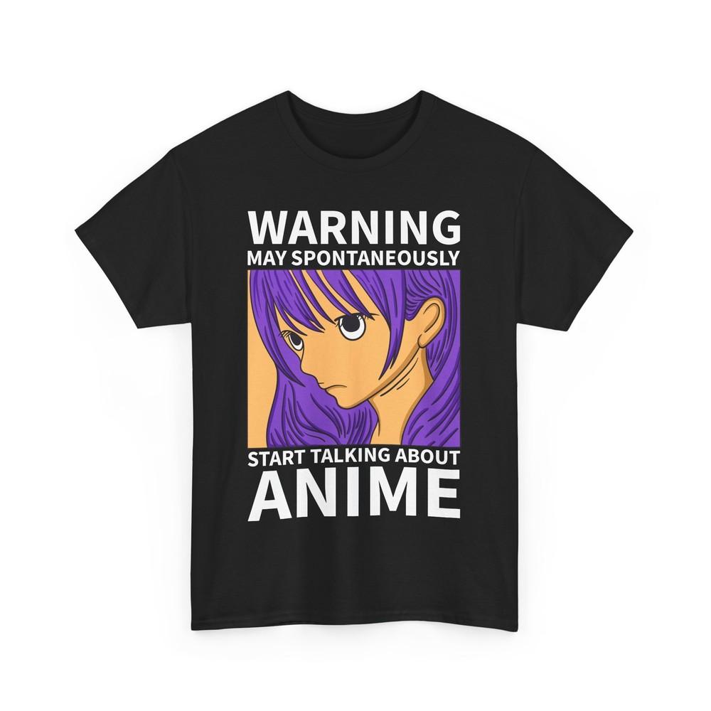 

Anime Otaku Fan Tee | Warning Star talking about Anime T-Shirt XL