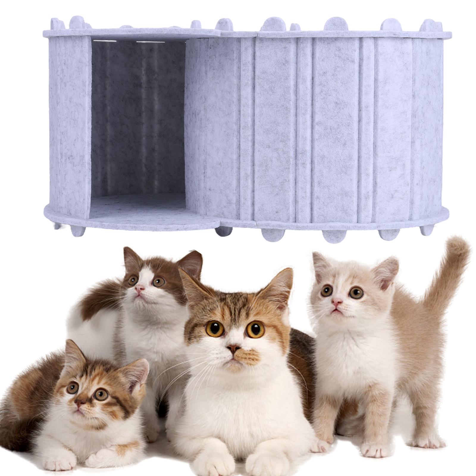 Cat Tunnel Bed Detachable Peekaboo Cat Cave Semi-enclosed Cat Bed for Cats & Kittens China Mainland