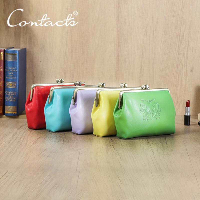 CONTACT S Genuine Leather Vintage Cool Fox Design Handheld Wallet Women Colorful Soft Travel Purse Wallets красный 2735₽