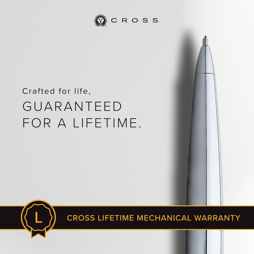 CROSS Ballpoint Pen ATX Pure Chrome Regular Import Product Oil-based N882-2