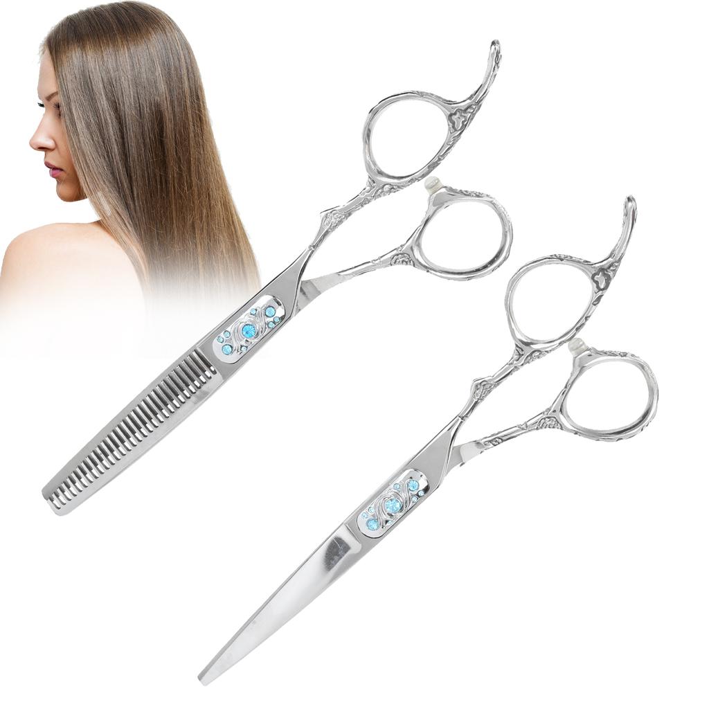 Professional Hairdressing Scissors Salon Hair Trimming Cutting Scissors Set with Storage Bag