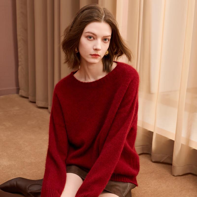 

Sancai 2025 Winter Loose Cashmere Knit Pullover S (155/80A)