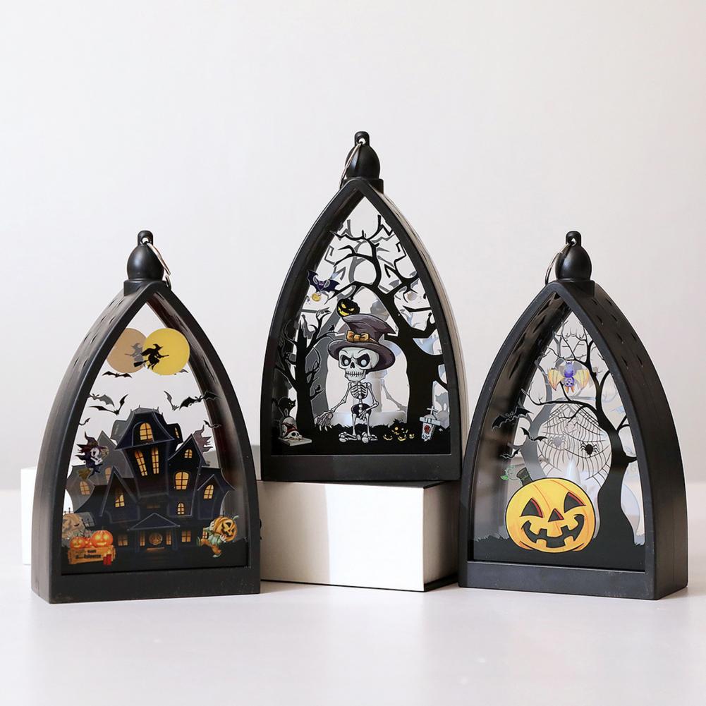 Led Lantern Battery Powered Led Night Lamp for Halloween Party Decoration Photography Prop Electronic Candle Light Bedside Light