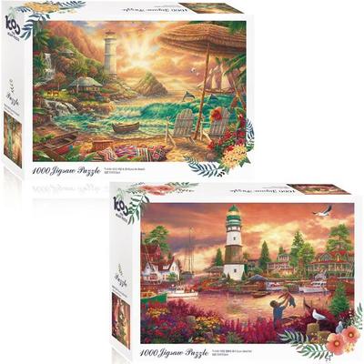 Landschaftspuzzle, 1000 Teile, 2er-Set, 10-1005+1012, beliebte koreanische Puzzles