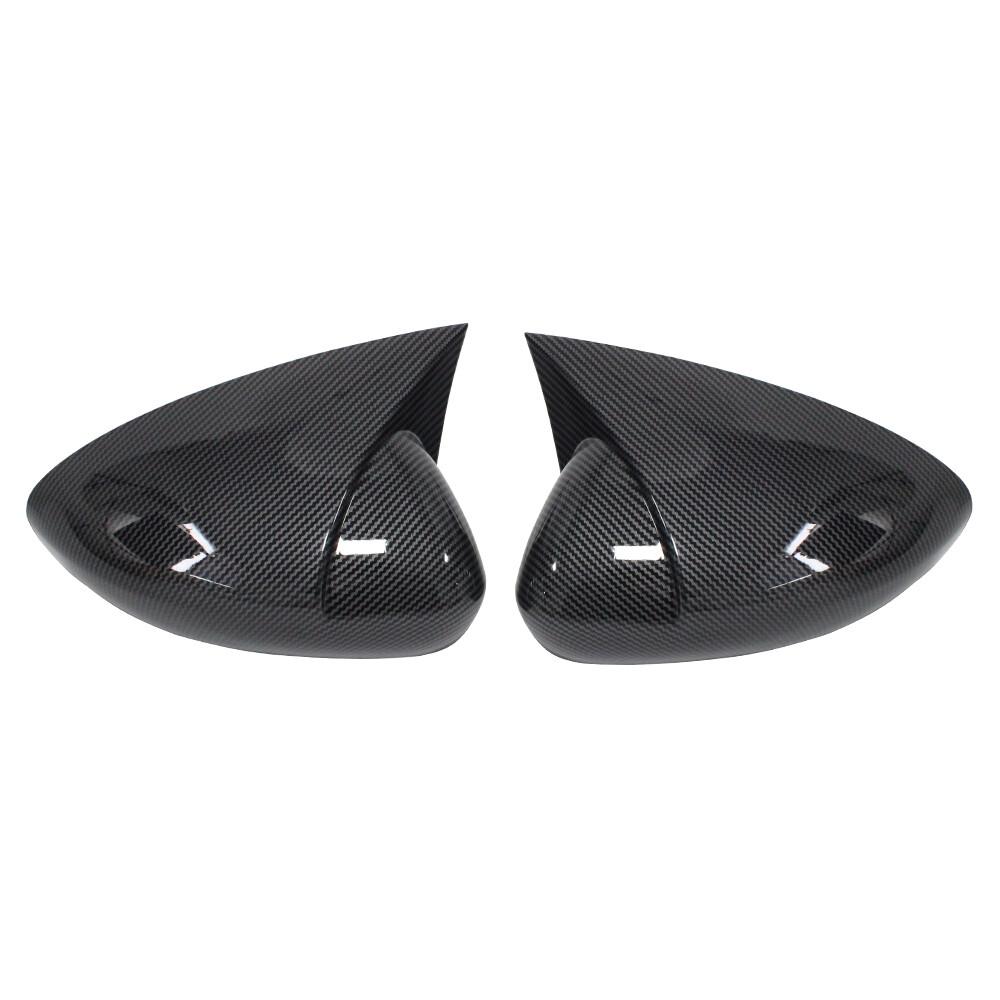 

For Fiat Tipo Egea 2015- Car Sticker Rearview Side Mirror Cover Wing Cap Exterior Door Rear View Case Trim Carbon Fiber Look углеродного волокна черного