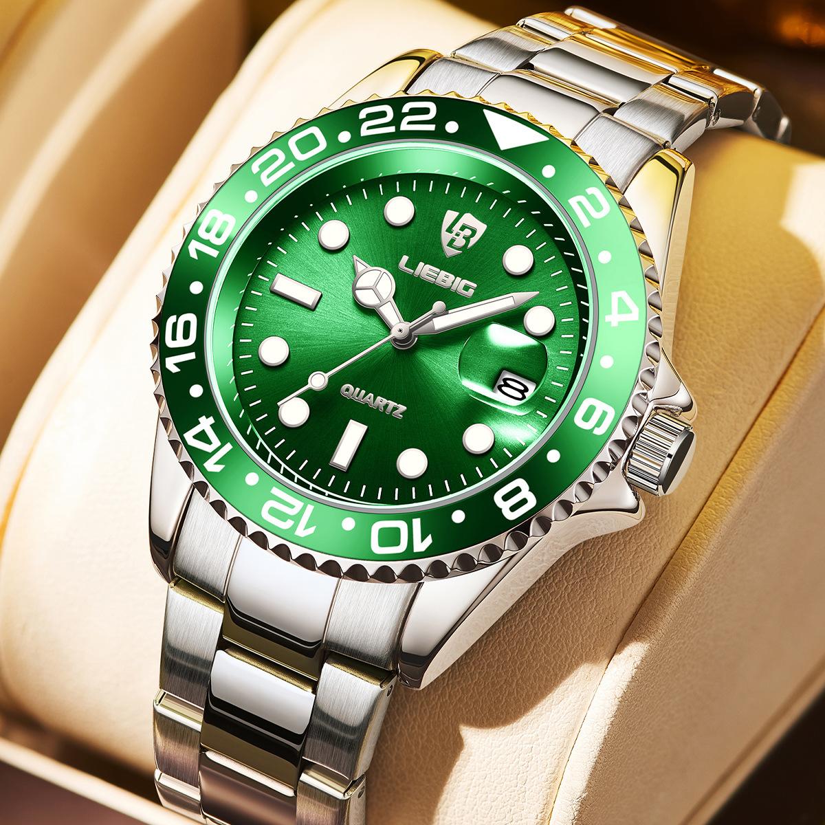 

SKMEIМужские часы популярные мужские часы водонепроницаемые кварцевые часы стальной ремешок светящиеся часы водяной призрак мужчина