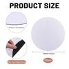 GLOBLELAND White Round Mouse Thermal Transfer Bulk Pack for and Home Use 50-Pack Pads, Printable, 20x20cm, Washable, Available, Non-Slip, Laptops,