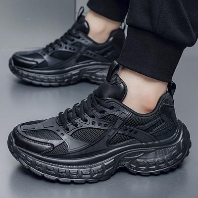 2025 Foreign Trade Large Size 48 Mesh Breathable New Sports Shoes Casual Men Lightweight Running Heightening Dad Shoes Tide