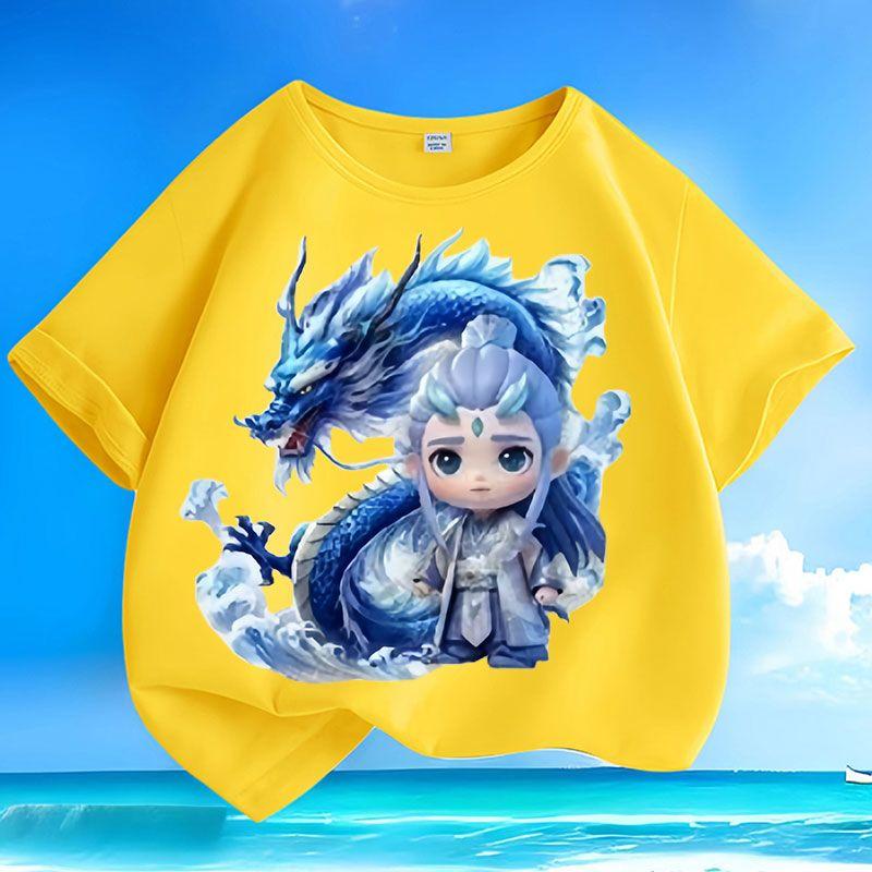 Cute Tops for Children, Summer Casual Tops for Boys and Girls