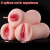Pocket Pussy Sex Toys,Male Masturbators Sex Dolls Realistic Pussy with Mouth Pouch Anal and Vaginal Toys Silicone Sex Dolls