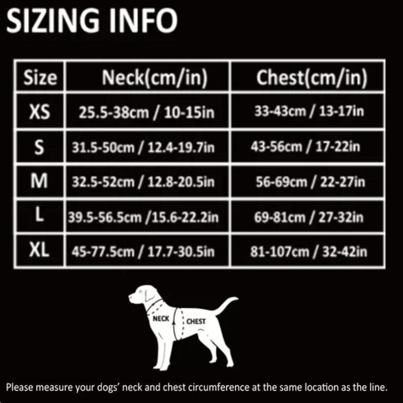 Winhyepet Chaleco para Mascotas Reflectante Luz Acolchado de Nailon Arnés para Perro de Entrenamiento Ropa Protectora Para Perro Pequeño Mediano Grande Arnés