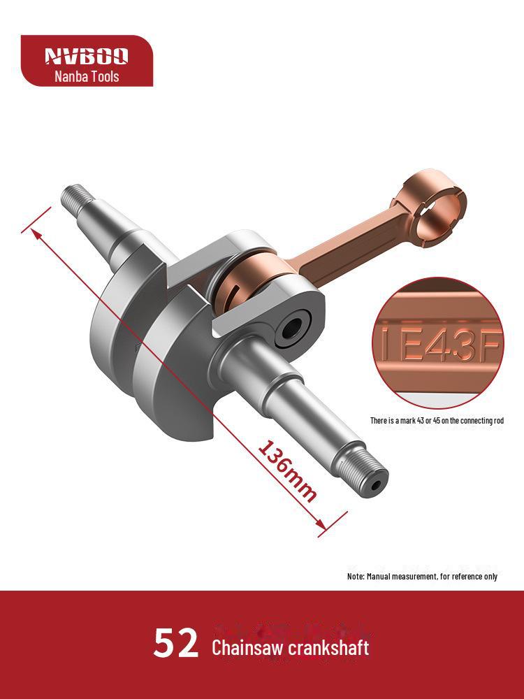 Chainsaw Cylinder & Piston Kit: 52/58CC