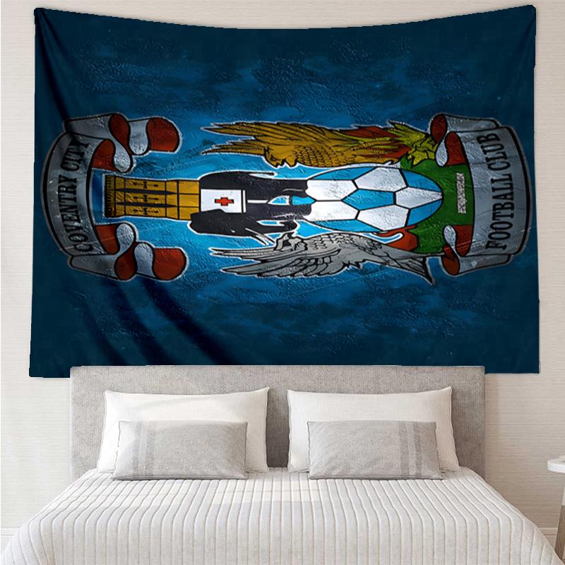1PC Newcastle United Crest Printed Tapestry Room Decoration Wall Hanging for Living Room Bedroom, dormitory, Birthday and Christmas gifts