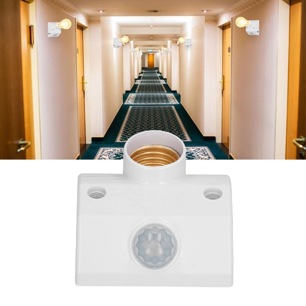 AC90V-240V Infrared Sensing Bulb Holder E27 Sensor Lamp Holder  Home Office