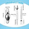 6 in 1 Camping Utensils Accessory Folding Corkscrew Tool Cutlery Set