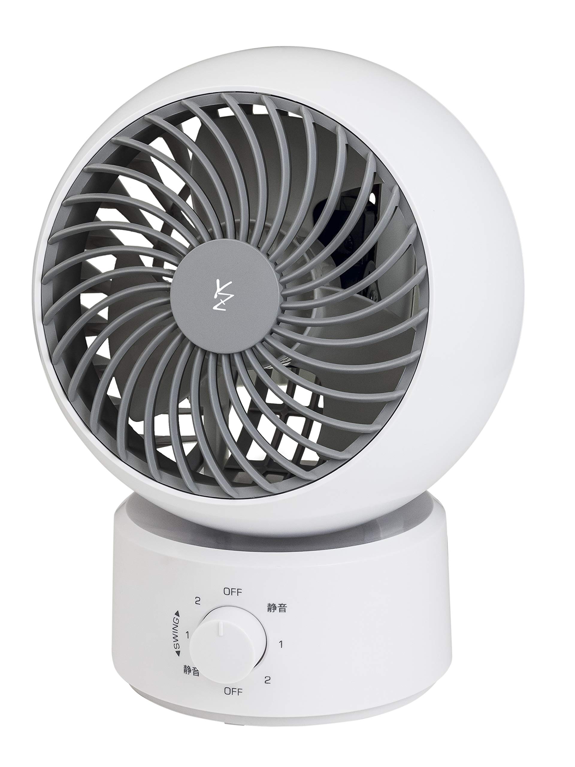 

10 tatami Left and Right Up and Down Angle 3 Levels of Air Volume Adjustment White x Gray [Yamazen] Circulator, Quiet, mats, Swing, Adjustment, білий