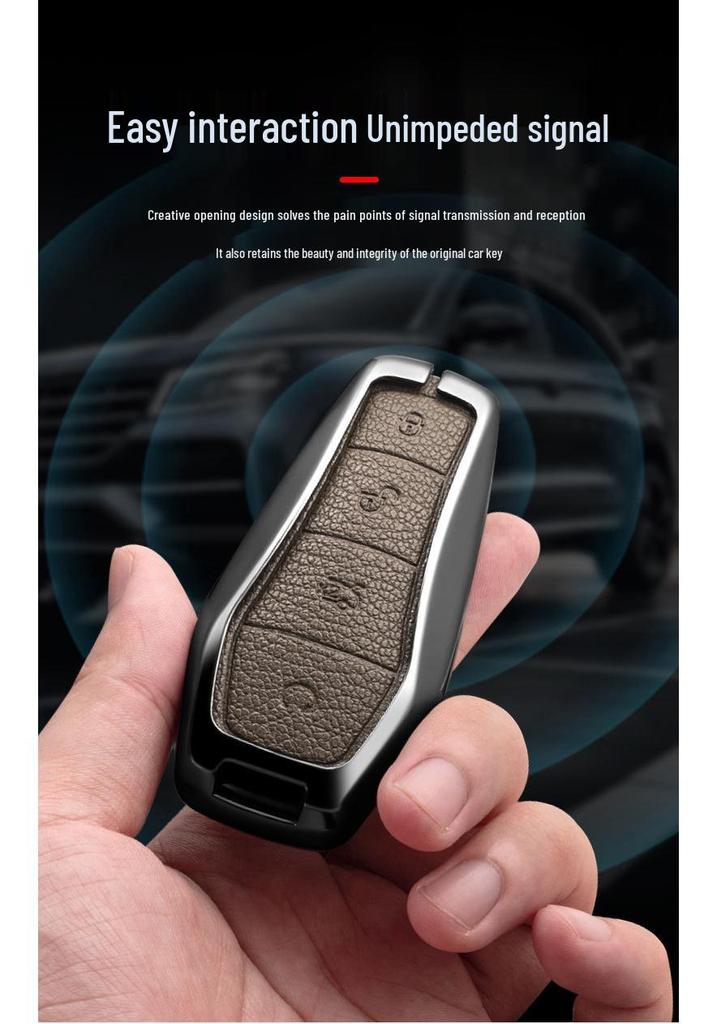 BYD Car Key Case for Dolphin, Song PLUS, Qin dmi, Han EV, Yuan Pro, Tang, Seal, Destroyer 05