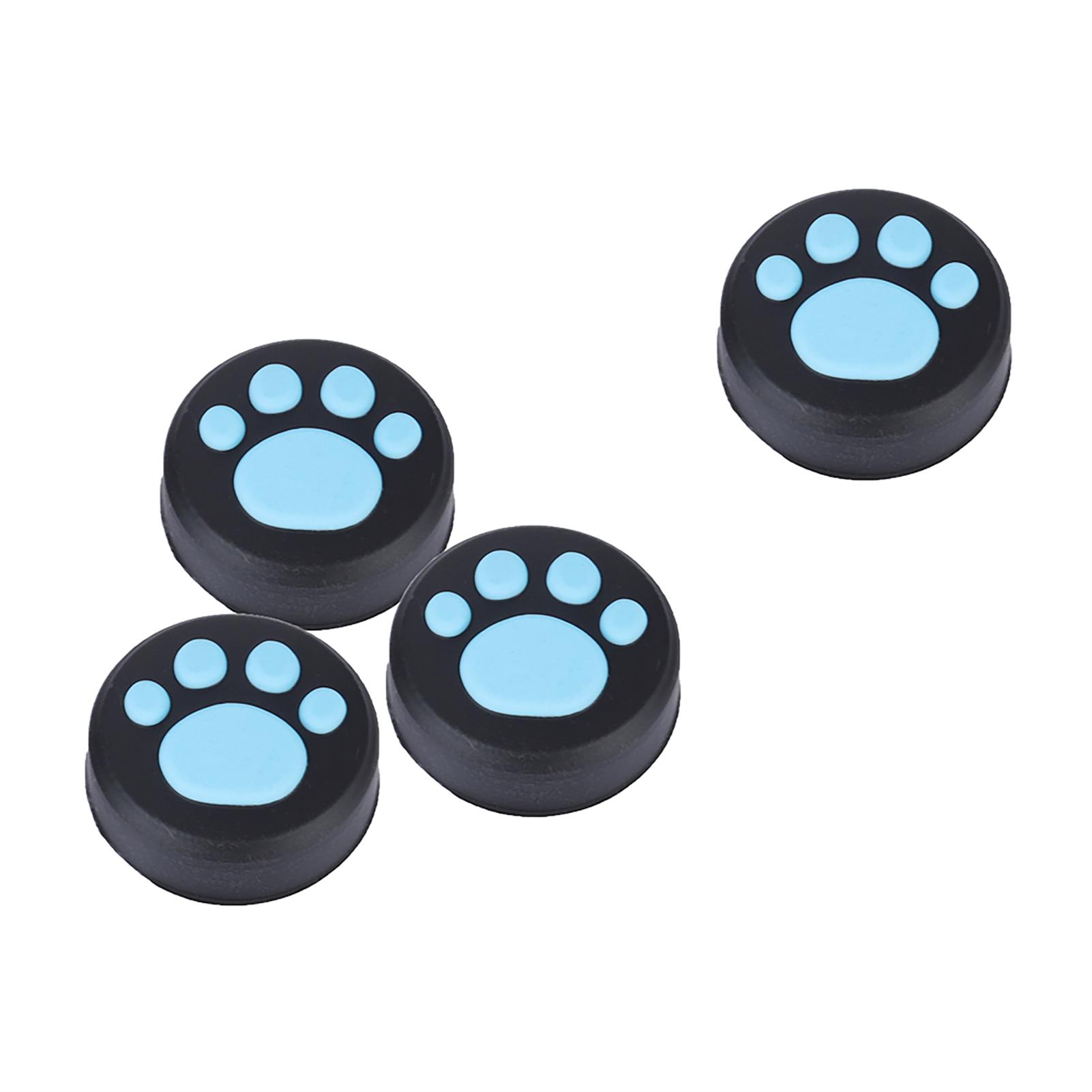 

4 шт. силиконовый джойстик для PS3PS4 накладки на большой палец крышка рокера для Switch Pro (синий) синий