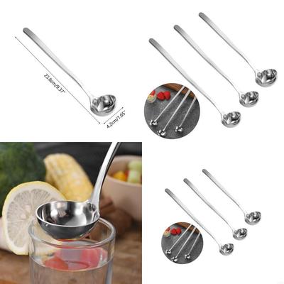 Stainsless Steels Stirring Spoons Long Handle Spoon for Restaurant, Bar, Party X3UC