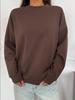 2025 A/W Stylish Thick Round Neck Sweatshirt, Versatile Commuter Lazy Style with Personalized Design