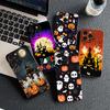 for Samsung Galaxy A35 A36 A55 A26 A05 A06 A14 A50 A51 A53 A54 A12 A13 A23 Phone Case with Little Ghost Halloween Pumpkin Flower