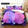 3D-Druck Cartoon Biene und PuppyCat Bettwäscheset Bettbezug Bettset Steppdeckenbezug Kissenbezug Steppdecke King Queen Größe Jungen Erwachsene