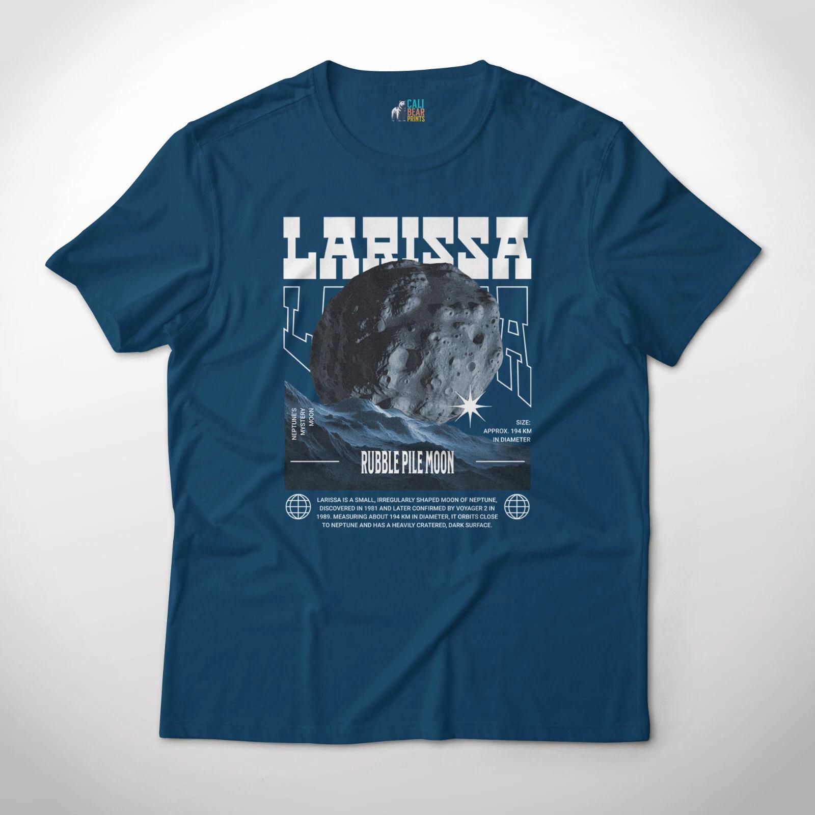 

Larissa Moon of Neptune Planet Aesthetic Graphic T-T-Shirt Cosmic Collection Tee M