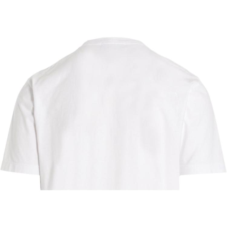 STONE ISLAND FW22 Solid Color Loose Fit Crew Neck Short Sleeve T-Shirt Men Tops White 771521559-V0001