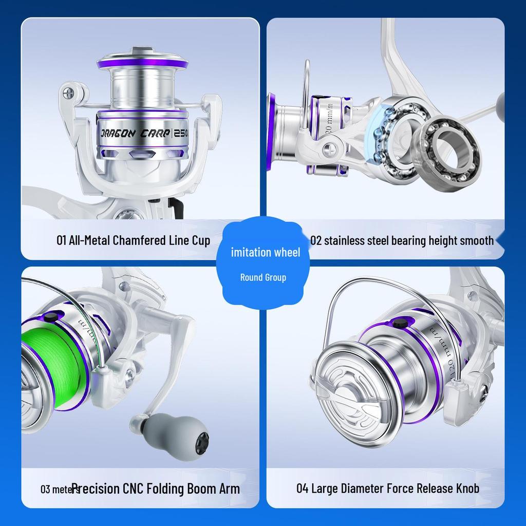 Mini Winter Ice Fishing Rod & Lure Spinning Reel Set - Portable Valve Rod for Sea & Freshwater Angling.