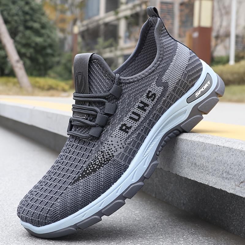Men's Breathable Lace-Up Loafers with Non-Slip Sole & Sole Suitable for All- Outdoor Sports Casual Shoes