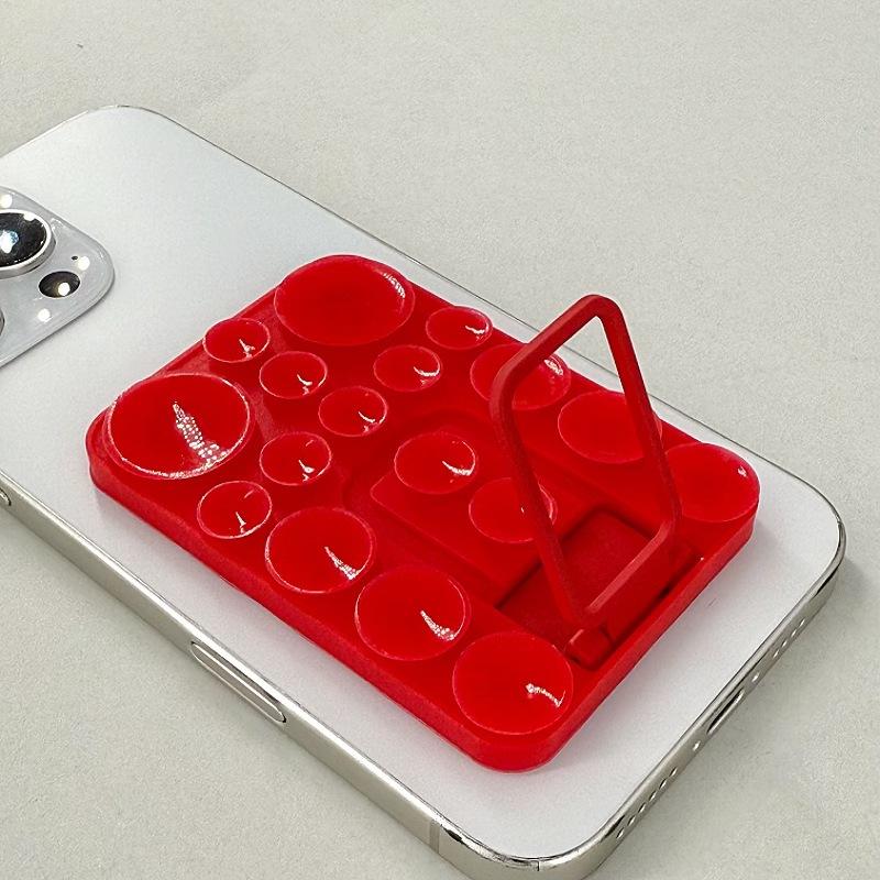 Multi-Functional Silicone Folding Suction Cup Phone Stand & Anti-Slip Back Sticker