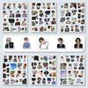 6 Large Sheets of 100 Riize Korean Boy Group Stickers - Handsome Guy Décor for Phone Cases & Walls
