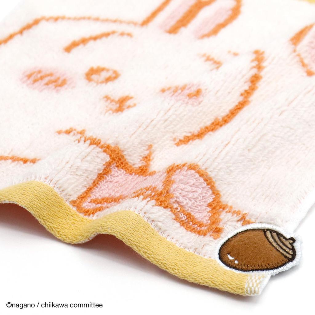 Chiikawa Home Towel Handkerchief Yellow Pile Small Size 20 X 20 Cm Approx. 41-1180060