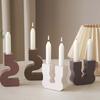 Silicone Candle Base Moulds Candle Stand Molds S/U Shape Craft Molds Flexible Silicone Molds Silicone Handmade Supplies