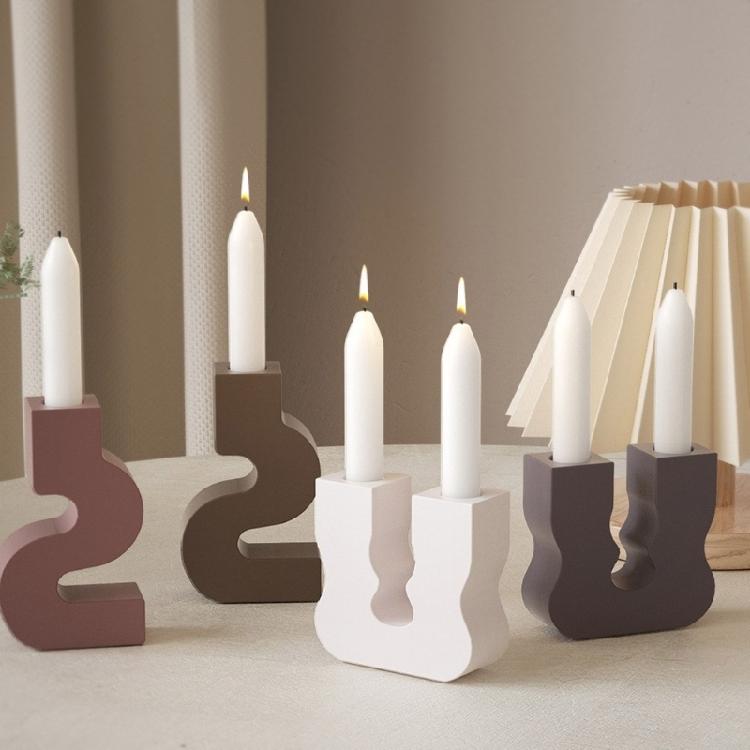Silicone Candle Base Moulds Candle Stand Molds S/U Shape Craft Molds Flexible Silicone Molds Silicone Handmade Supplies