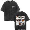 Washed Vintage Michael Jackson Album Cover Graphic T-shirt Men Women Fashion Rock Pop Music T-shirts Men's Oversized T Shirts
