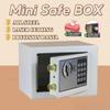 Mini Digital Säkerhetsbox Intelligent Helt Stål Stöldskyddad Lösenords Spara Gris Personlig Säkerhet Hemlig Låda (Med sedelinlägg)