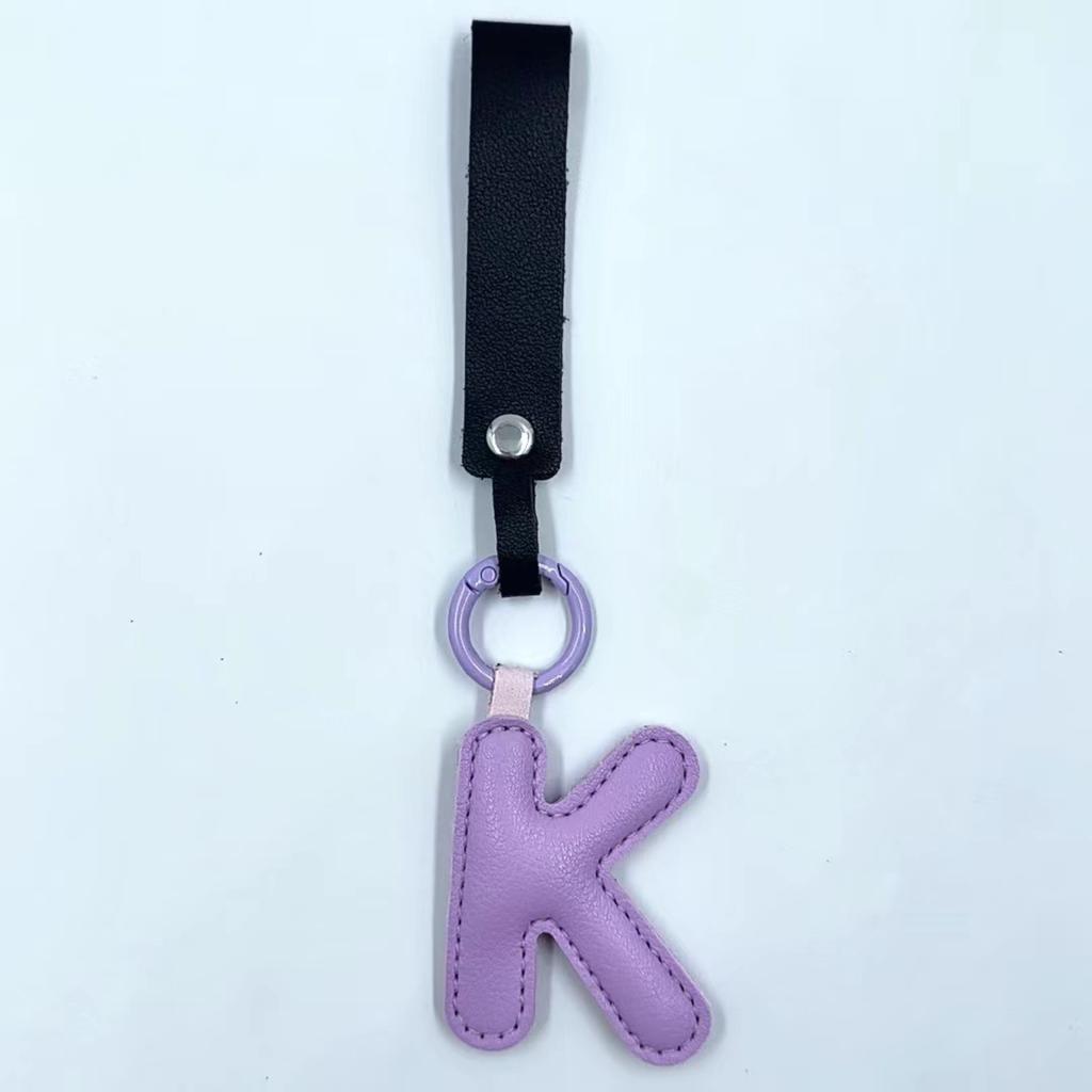 Porte-clés Lettre en Cuir Charme de Sac