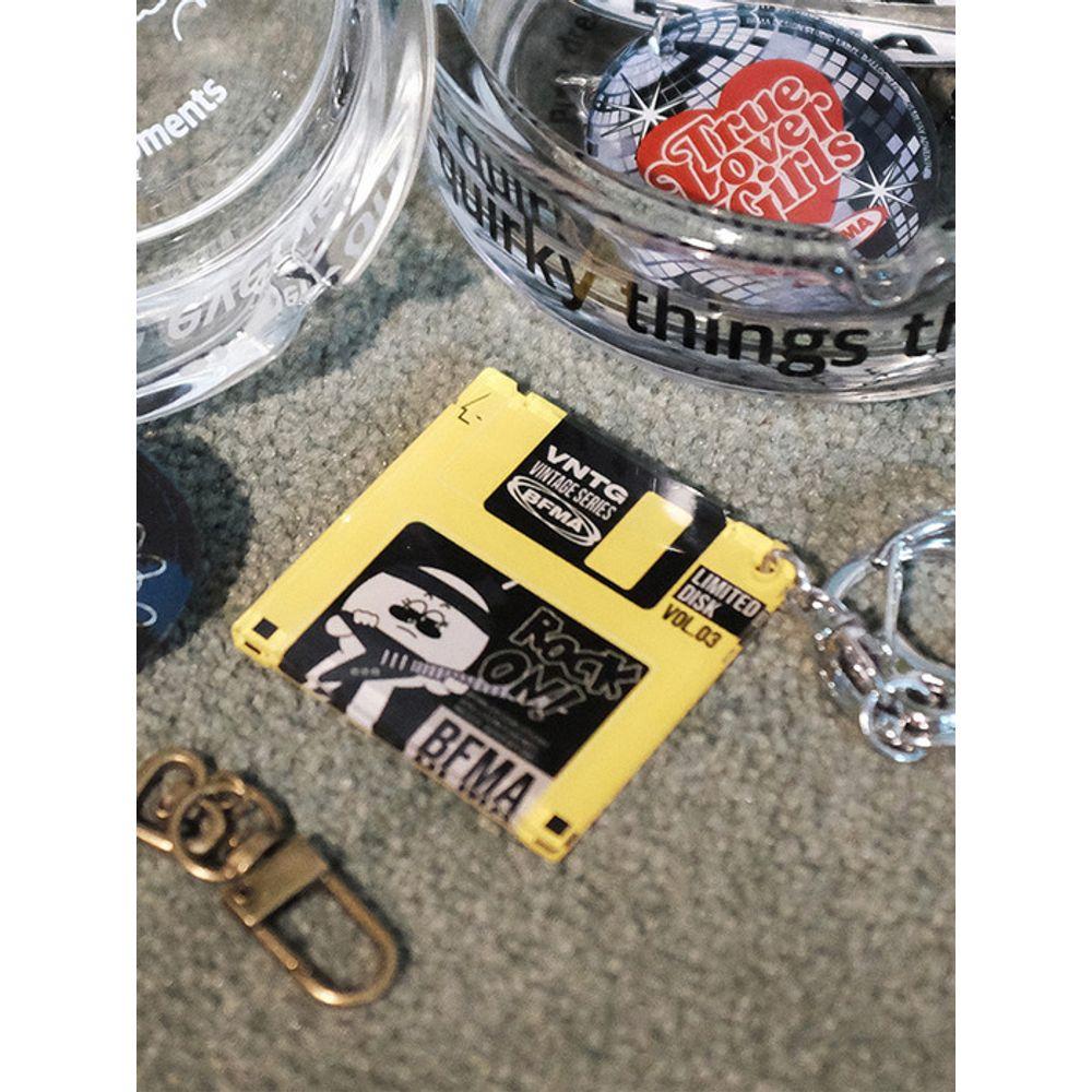 BALLOON FRIENDS MESSY ADVENTURE VNTG Retro Floppy Disk Acrylic Keychain floppy disk