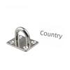 RICHWITS Stainless Steel Eye Plate for Sunshade Sail and Boat Attachment