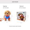 Quchao Hug Meow Simulated Cat Plush Toy with Talking, Blinking, and Tail Wagging Features for Kids