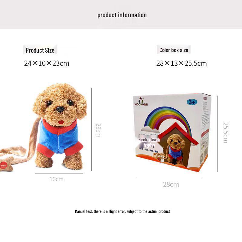 Quchao Hug Meow Simulated Cat Plush Toy with Talking, Blinking, and Tail Wagging Features for Kids